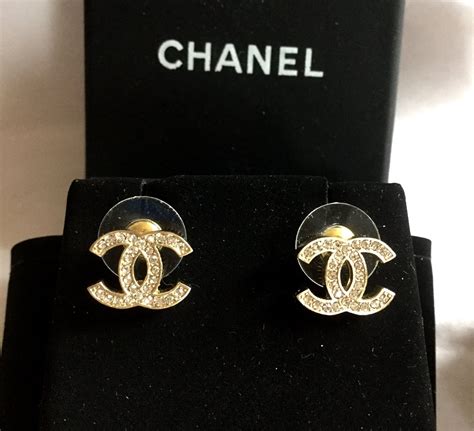 chanel cc studs|authentic chanel earrings.